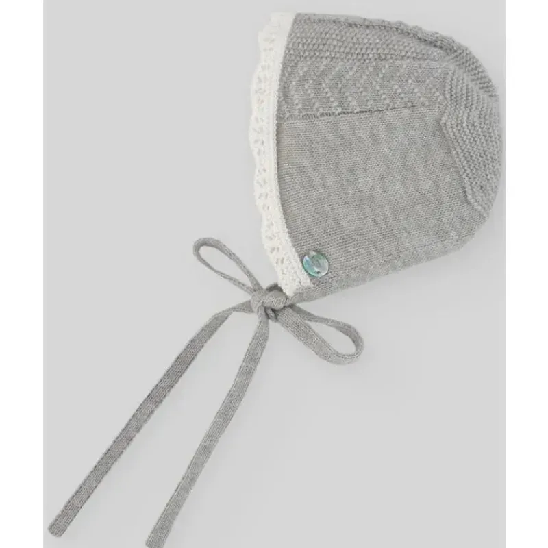 paz_rodriguez__baby_knit__SKU9XTZ0tQb_1.webp Paz Rodriguez - Baby Knit Newborn Bonnet, Cinza Pérola Online