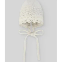 Paz Rodriguez - Baby Knit Newborn Bonnet, Creme/Bege Online