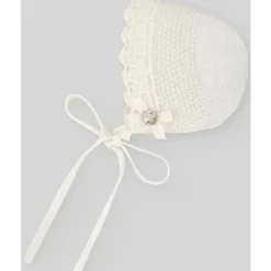 Paz Rodriguez - Baby Knit Newborn Bonnet, Creme/Bege Online