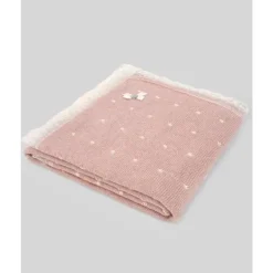 Paz Rodriguez - Baby Knit Newborn Hadas Blanket, Rosa Pó/Bege Outlet