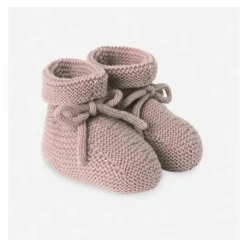 Paz Rodriguez - Baby Knit Newborn Booties Esencial, Rosa Giz New