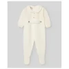 Paz Rodriguez - Baby Unisex Knit Newborn Romper Paz, Cream/Beige Outlet