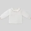 Paz Rodriguez - Blusa de tecido bebê unissex Esencial, branco/rosa giz Outlet