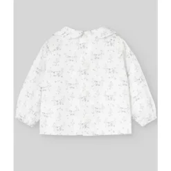 Paz Rodriguez - Blusa Recém-Nascida Tecido Pulgarcito, Cinza Pêra Discount