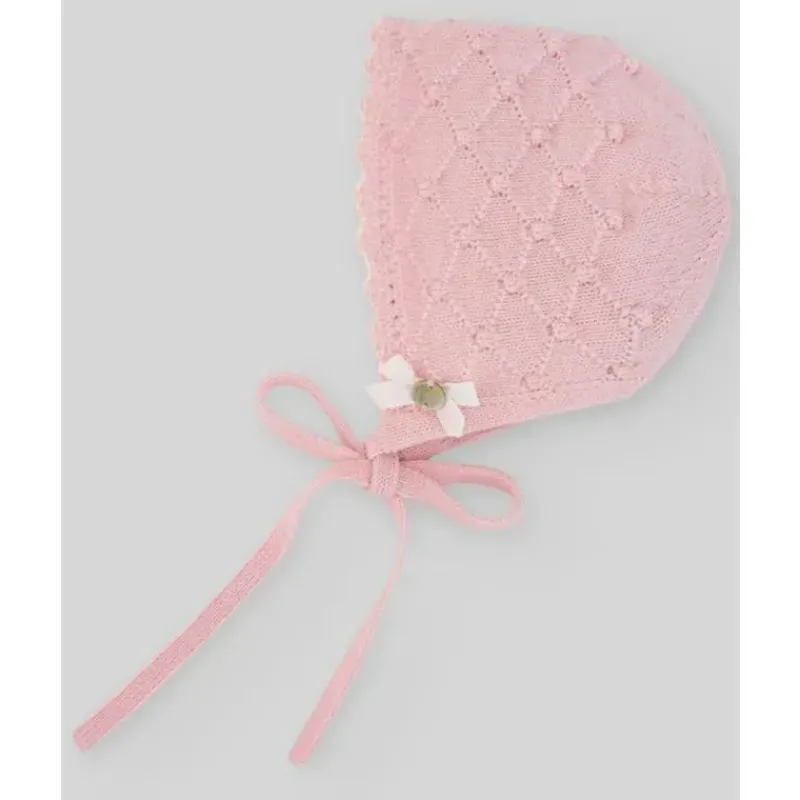 paz_rodriguez__bon_de_mal_SKUvdbS933x_1.webp Paz Rodriguez - Boné de malha para recém-nascido, rosa giz Clearance