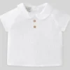 Paz Rodriguez - Camisa bebê unissex Woven Merlo, Branco Clearance