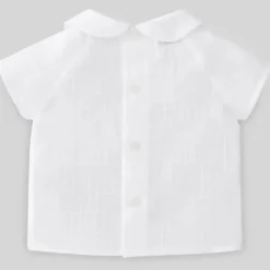 Paz Rodriguez - Camisa bebê unissex Woven Merlo, Branco Clearance