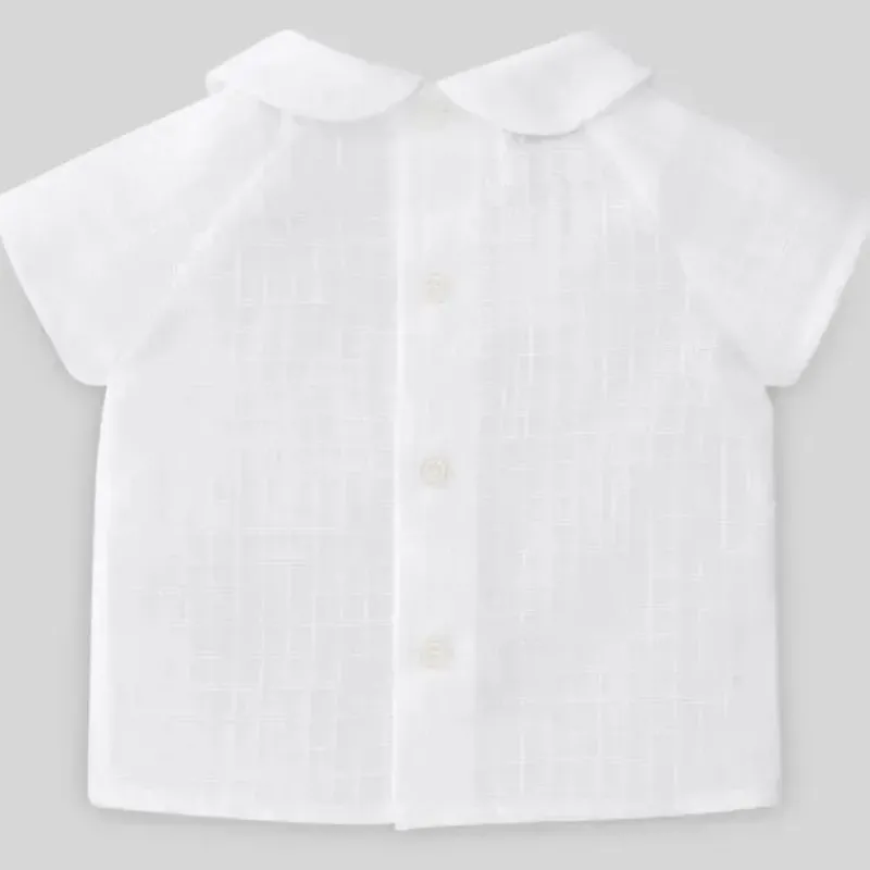 paz_rodriguez__camisa_beb_SKUcmYoOIyH_1.webp Paz Rodriguez - Camisa bebê unissex Woven Merlo, Branco Clearance