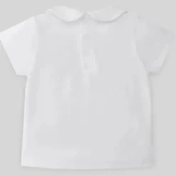 Paz Rodriguez - Camiseta de malha para bebê menino Confort V22, Branca Clearance