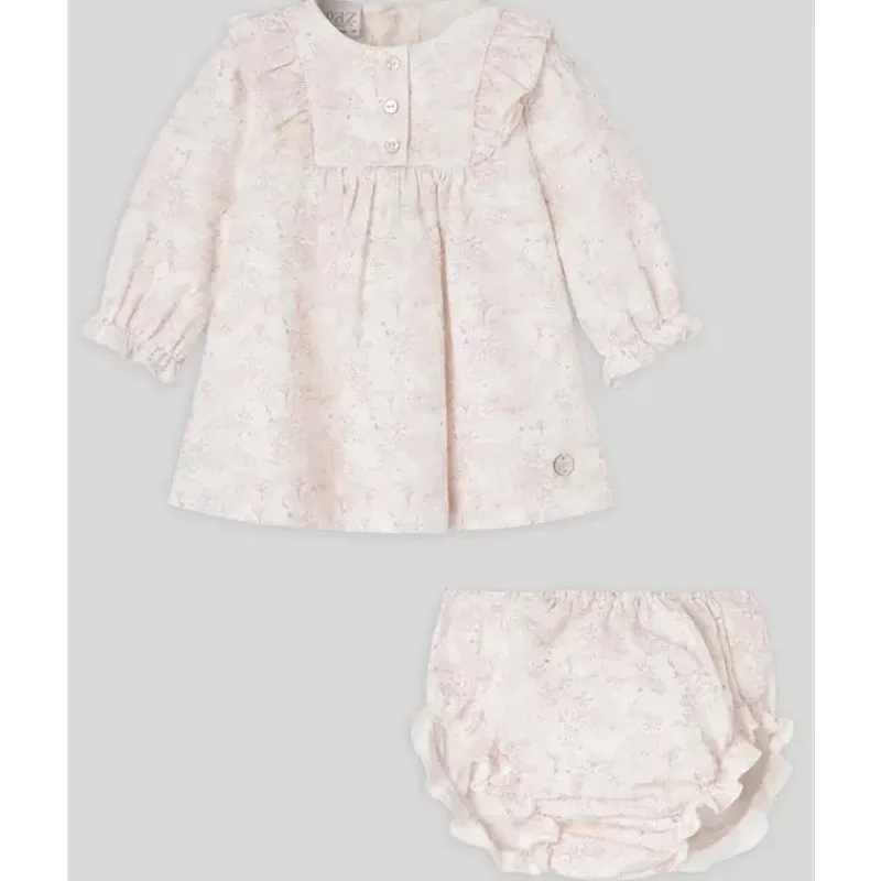 paz_rodriguez__conjunto_d_SKUUEeFRFIb_0.webp Paz Rodriguez - Conjunto de vestido e bloomer para bebê, rosa pó Fashion
