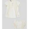 Paz Rodriguez - Conjunto de vestido e bloomer para bebê menina, creme Sale