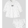 Paz Rodriguez - Conjunto de Vestido e Bloomer para Menina Pulgarcito, Cinza Pérola Online