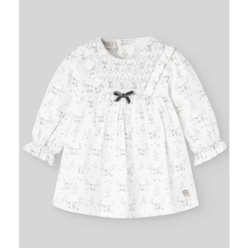 paz_rodriguez__conjunto_d_SKUtInhiIN8_2.webp Paz Rodriguez - Conjunto de Vestido e Bloomer para Menina Pulgarcito, Cinza Pérola Online