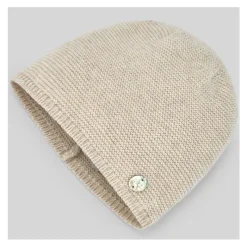 Paz Rodriguez - Gorro de malha para recém-nascido Esencial, castanho claro Clearance