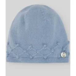 Paz Rodriguez - Gorro de malha para recém-nascido, azul giz Online