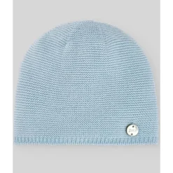 Paz Rodriguez - Gorro Recém-Nascido em Malha para Bebê, Azul Céu Hot