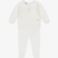 Paz Rodriguez - Take Me Home Set Knit Newborn Sweater + Leggings Paz, Cream/Beige Fashion