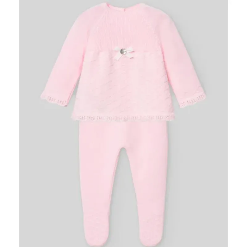 paz_rodriguez__take_me_ho_SKUmmJXOaxZ_0.webp Paz Rodriguez - Take Me Home Set Knit Newborn Sweater + Leggings Linda, Chalk Pink/White Online