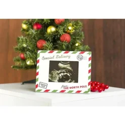 Pearhead Baby Pearhead - Moldura de ultrassonografia de Natal com entrega especial, anúncio de gravidez no feriado Discount