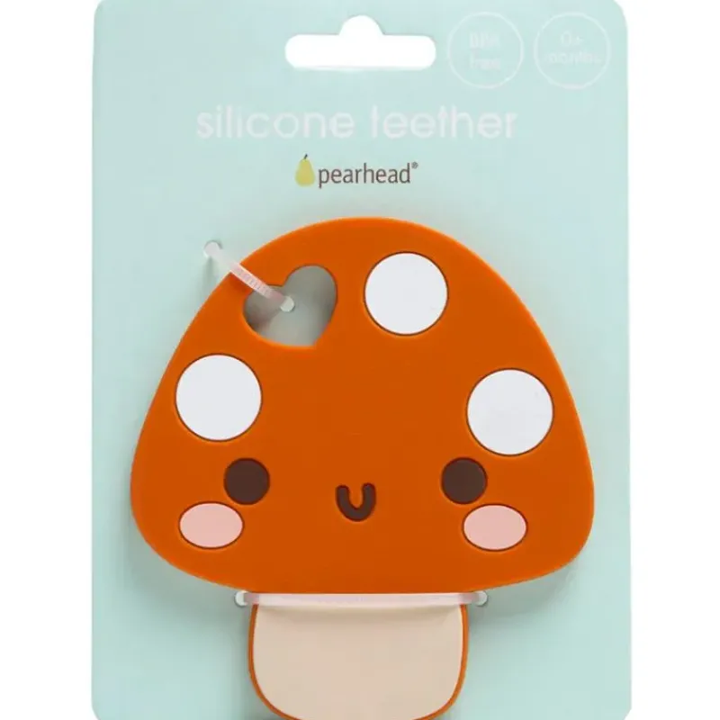 pearhead__silicone_teethe_SKUYRDwdwTS_4.webp Pearhead Baby Pearhead - Silicone Teether Bpa Free, Mushroom Clearance