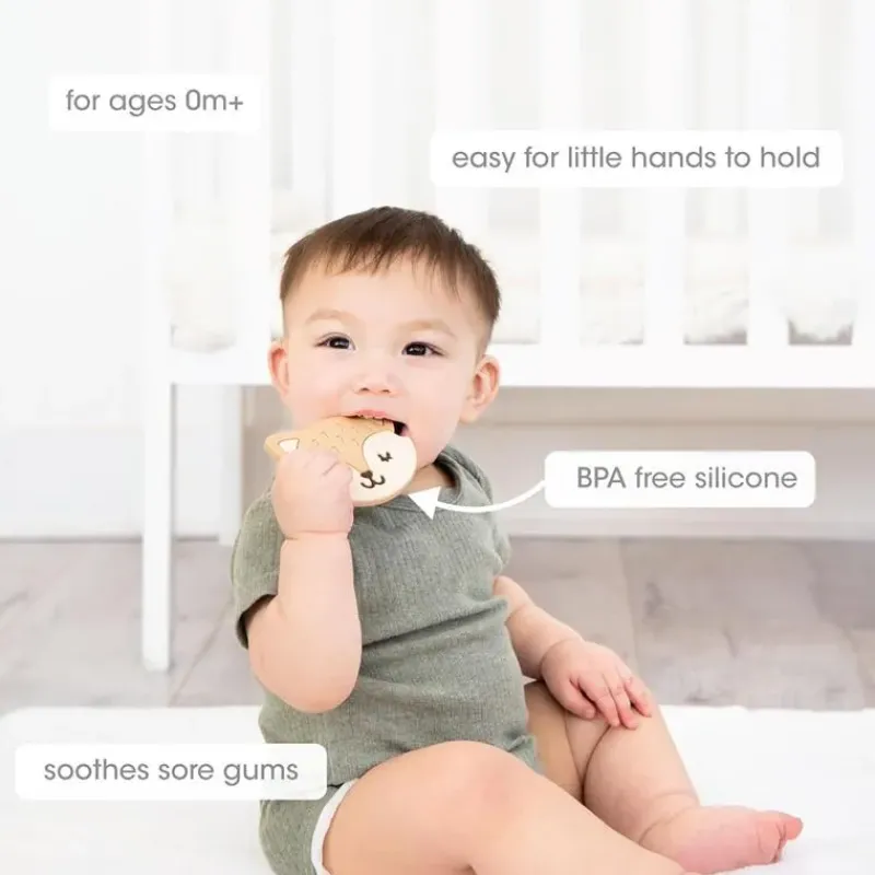 pearhead__silicone_teethe_SKUs6UX7JAe_5.webp Pearhead Baby Pearhead - Silicone Teether Bpa Free, Fox Clearance