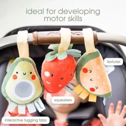 Pearhead Baby Pearhead - Stroller Toy Set Of 3, Fruit Discount