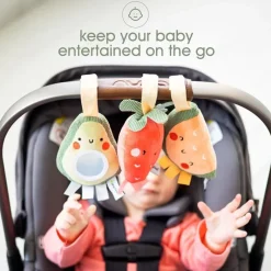 Pearhead Baby Pearhead - Stroller Toy Set Of 3, Fruit Discount