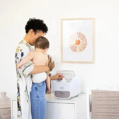 Pearhead Baby Pearhead - Ubbi porta-fraldas portátil e trocador, armazenamento de fraldas, cinza Outlet