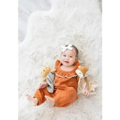 Pearhead Baby - Cobertor de segurança, Brinquedo aconchegante, Bicho de pelúcia, Musselina de algodão Fox Lovey Clearance