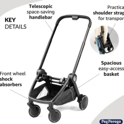 PegPerego Peg-Perego - City Loop Chassis, Black Fashion