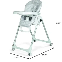 PegPerego Peg-Perego - Prima Pappa Zero 3 High Chair, Linear Grey Hot