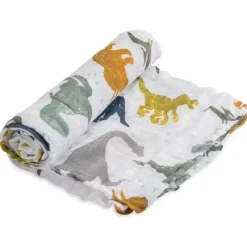Little Unicorn Pequeno Unicórnio - Swaddle de Musselina, Dino Friends Online
