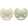 Philips Avent Phillips Avent - Chupeta Ultra Suave 2Pk, 0/6M, Cores Misturadas Hot
