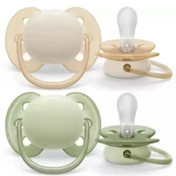 Philips Avent Phillips Avent - Chupeta Ultra Suave 2Pk, 0/6M, Cores Misturadas Hot
