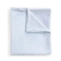 Piccolo Bambino - Faux Fur Stroller Blanket On Wooden Hanger Blue Outlet
