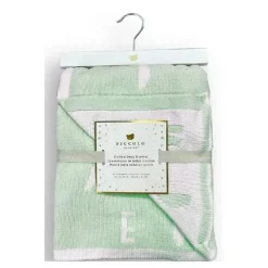 Piccolo Bambino - Feather Chenille Blanket Stroller Blanket On Wooden Hanger Green Discount