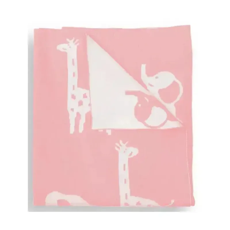 piccolo_bambino__jacquard_SKUIsnm7DWf_0.webp Piccolo Bambino - Jacquard Reversible Blanket On Wooden Hanger Pink Hot