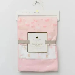 Piccolo Bambino - 3Pk Flannel Receiving Blankets Pink Discount
