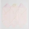 Piccolo Bambino - 3Pk Hooded Towel Pink Best