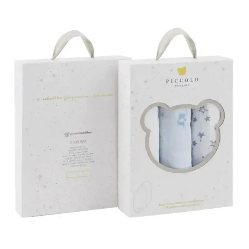 piccolo_bambino__pk_musli_SKU8bLvqqeL_0.webp Piccolo Bambino - 3Pk Muslin Burp Cloth In Gift Box Blue New