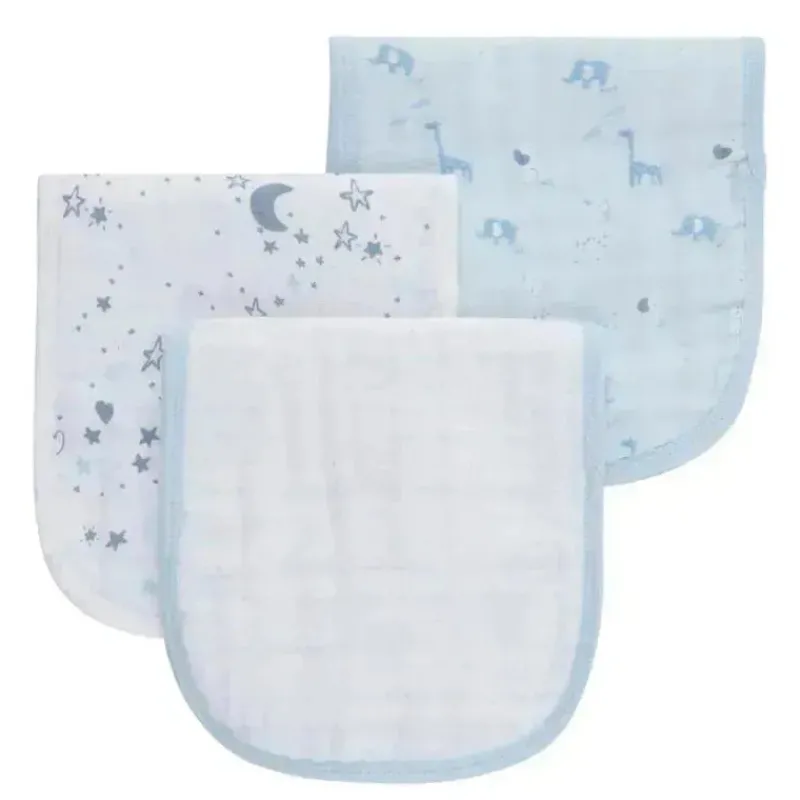 piccolo_bambino__pk_musli_SKU8bLvqqeL_1.webp Piccolo Bambino - 3Pk Muslin Burp Cloth In Gift Box Blue New