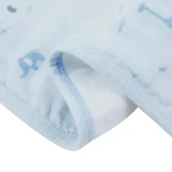 Piccolo Bambino - 3Pk Muslin Burp Cloth In Gift Box Blue New