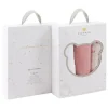 Piccolo Bambino - 3Pk Muslin Swaddles In Gift Box Pink New