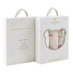 Piccolo Bambino - 3Pk Muslin Burp Cloth In Gift Box Pink Online