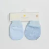 Piccolo Bambino - 2Pks Jersey Scratch Mitts Blue Fashion