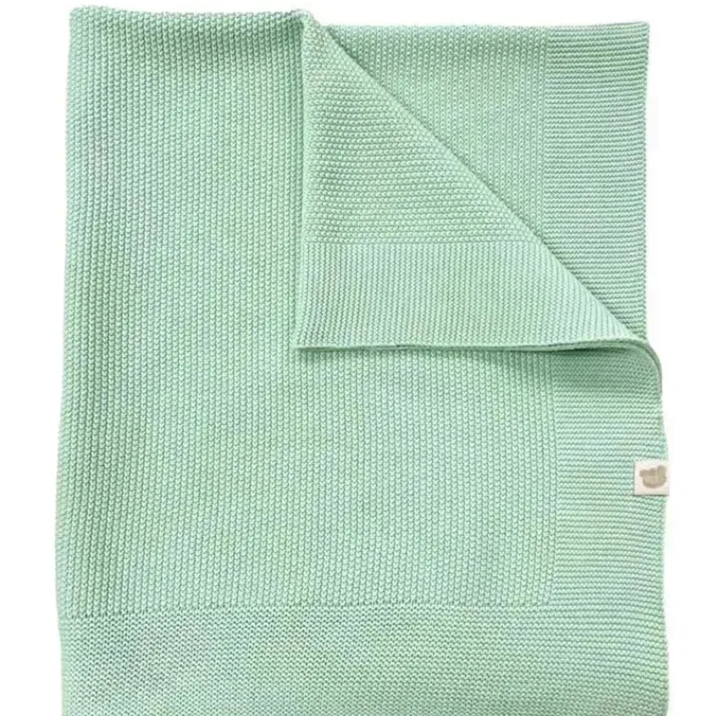 piccolo_bambino__sweater__SKUydM13ihH_0.webp Piccolo Bambino - Sweater Knit Blanket On Wooden Hanger Green Sale