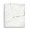 Piccolo Bambino - Textured Faux Fur Stroller Blanket On Wooden Hanger White Sale