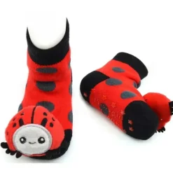 Piero Liventi - Meias de chocalho Baby Ladybug Boogie Toes Hot