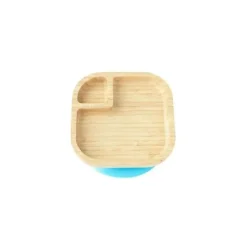 Eco Rascals Placa de sucção de bambu com duas seções Classic, azul Discount