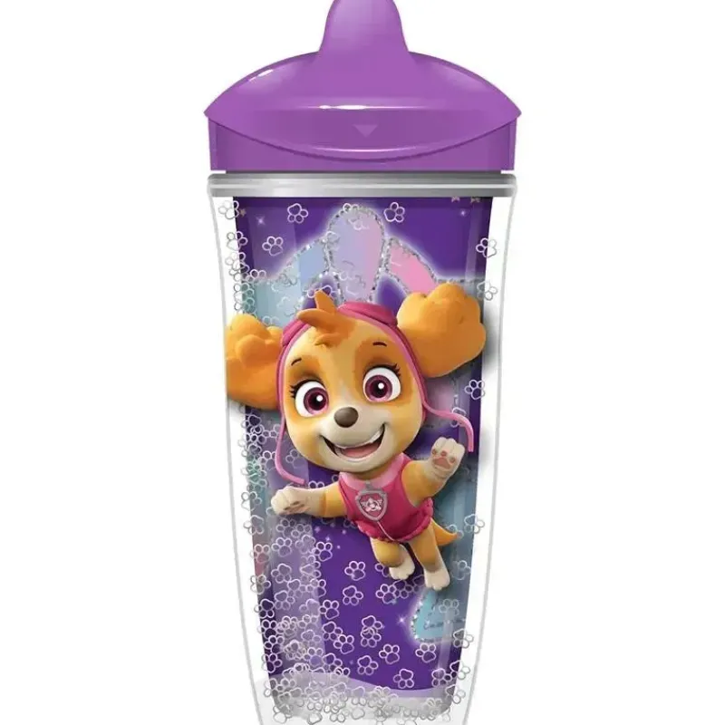 playtex__baby_sipsters_st_SKUy81oH5tB_1.webp Playtex - Baby Sipsters Stage 3 PAW Patrol Sippy Cups, à prova de derramamento, à prova de vazamento, isolado, glitter, menina, 9 onças, 1 contagem Clearance